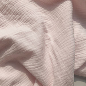 Vêtements doux pour bébé, bonne qualité, teint uni, 2 couches, tissu <span class=keywords><strong>de</strong></span> mousseline <span class=keywords><strong>de</strong></span> <span class=keywords><strong>coton</strong></span> à double <span class=keywords><strong>gaze</strong></span> par rouleau - Product Image 5