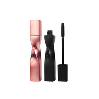 Incroyable cosmétique pour les yeux pigmentés sans logo, vente en gros de votre propre marque de mascara épais rose doré torsadé