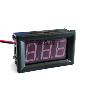 Mini Digitale Voltmeter Ampèremeter DC4.5-30V Paneel Volt Huidige Meter Tester Met 2 Draden Led Paneel Digitaal Display Rood