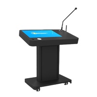 Tablero de sala de conferencias con ajuste de altura, diapasón con logotipo aceptado
