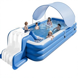 <span class=keywords><strong>Piscina</strong></span> Inflable Cuadrada para Uso Doméstico, Diseño Reforzado, Inflado en un Solo Paso, Apta para Adultos/Niños, Ecológica - Product Image 1
