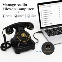 Téléphone rétro pour messages vocaux de mariage, enregistreur de messages audio pour événements de mariage/entreprise, commande en gros, réduction