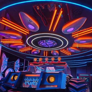 Cyberpunk RGB <b>LED</b> <b>Ceiling</b> <b>Light</b>-Custom Shape for Billiard Halls & Entertainment Venues IP44 Rated <b>Dimmable</b> - Product Image 5