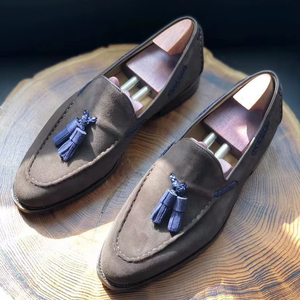 Mocassini con Nappine in Pelle Scamosciata Traspiranti Estivi Autunnali Alla Moda Scarpe Eleganti Casual Senza Lacci <span class=keywords><strong>Calzature</strong></span> da Uomo Multicolore - Product Image 1