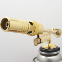 Torche au butane en acier inoxydable personnalisée, haute température, allumage électronique, flamme stable 1000-1300°F pour le camping, le barbecue en plein air
