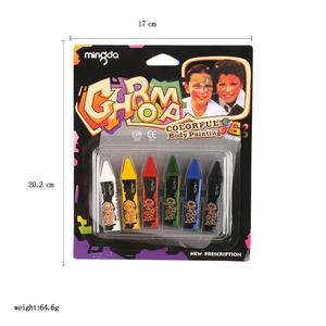 Ensemble de crayons à visage magiques à 12 couleurs, <span class=keywords><strong>peinture</strong></span> à l'huile pour la <span class=keywords><strong>peinture</strong></span> à la main des enfants, pour le maquillage de bal ou l'art corporel d'Halloween - Product Image 5