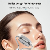 Masseur facial amincissant en acier inoxydable avec bâton de massage manuel pour le lifting et le raffermissement des yeux