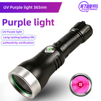 Lampe torche d'inspection UV 365nm en acier inoxydable durable 333, logo personnalisé, détecteur de fuites industriel professionnel, service OEM ODM
