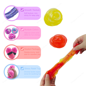 Slime Transparente, Slime de Agua, Slime Cristalino con Envase en Vaso para Niños, Juego Sensorial, Venta al por Mayor - Product Image 5