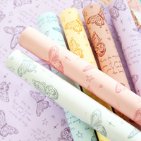 Papier d'emballage pour fleurs Xihuanong rétro, papier OPP imperméable, emballage de bouquet en plastique, fournitures pour fleuristes