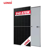 Panneaux solaires Longi HiMO X10 Guardian anti-poussière de marque Tier 1, technologie HPBC2.0, modules monocristallins 640W-670W