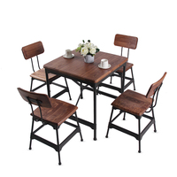 Bonne Qualité Contreplaqué Dinant la Chaise À La Main Finition Vintage Base Lourde