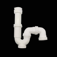 Chine fabricant 1 1/2 PVC siphon évier S piège drain plastique P piège lavabo égouttoir
