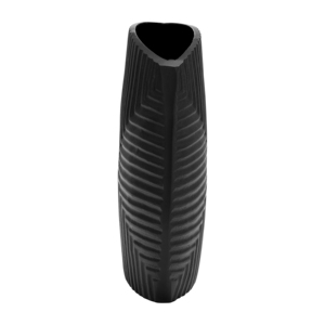 Vaso in metallo scanalato per decorazioni da soggiorno e complementi d'arredo, adatto per esposizione su scaffali e come centrotavola. - Product Image 3