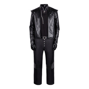 The Witcher Geralt Cosplay Kostüm Herren Lederjacke Hosen Set Rollenspiel - Product Image 1
