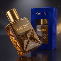 Flacon de parfum de luxe de marque privée, 50 ml, vide, en verre carré, avec atomiseur à fine brume, forme carrée, pour hôtel, avec boîte