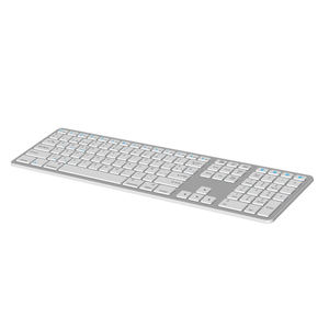 คีย์บอร์ดไร้สายคุณภาพสูงแบบ OEM รูปแบบภาษาสเปน คีย์บอร์ดบลูทูธ Teclado Holografico สำหรับ Macbook - Product Image 3