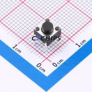 SMG-01-H050A1 Tactile Switch DIP-4P,6x6mm Switch Single Pole Single Throw Round Button 2.5N 6mm - Product Image 1