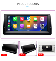 Autoradio multimédia Android 13 10,25 pouces avec Carplay sans fil, compatible avec BMW Série 5 X5 E53 M5E39, lecteur DVD Bluetooth