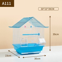 Vente en gros de cage de nid d'élevage d'oiseaux en fil de fer en acier inoxydable pinsons perroquets application de lapin en métal accessoire pour animaux