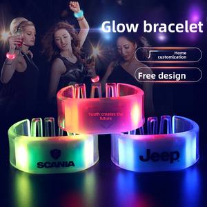 DMX Kontrollü Uzaktan Kumandalı <span class=keywords><strong>LED</strong></span> Bileklik 2025 Yeni Ürünler Silikon <span class=keywords><strong>LED</strong></span> Bileklik Geri Çekilebilir Bileklik - Product Image 2