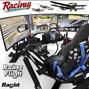 Simulador de Carreras de Metal de 3DOF-6DOF con <span class=keywords><strong>3</strong></span> Pantallas para Uso en Interiores, Tamaño y <span class=keywords><strong>Peso</strong></span> Personalizables, Cabina de Simulación de Carreras para Adultos - Product Image 1
