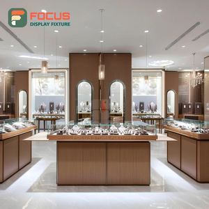 Vitrine à bijoux personnalisée pour aéroport, cadre métallique, meuble de présentation pour bijouterie de marque - Product Image 5