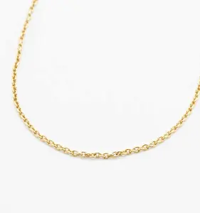 2022 Customizable trending products 14k gold plated curb chain