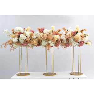 LFB2259-1 3D café fleur rangée arc automne naturel <span class=keywords><strong>pampa</strong></span> <span class=keywords><strong>Rose</strong></span> fleur boule pour mariage fête événement décor - Product Image 2