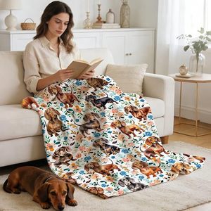 Colorful Pet Dog Flannel Blanket <b>Throw</b> Blanket Nap Blanket Fade Resistant Lightweight <b>for</b> Winter Warmth Custom Print Wholesale - Product Image 3