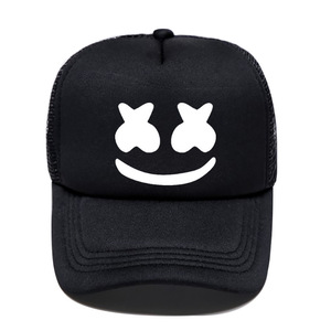 Casquette de baseball unisexe 100% en maille à motif visage souriant <span class=keywords><strong>AliExpress</strong></span>, protection solaire, style camionneur, best-seller transfrontalier - Product Image 2