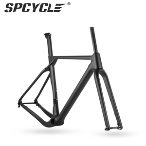 Khung xe đạp gravel carbon Spcycle <span class=keywords><strong>Aero</strong></span> Design T1000, lốp tối đa 700x40C, bộ khung xe đạp cyclocross, phanh đĩa, khung xe đạp gravel carbon - Product Image 2