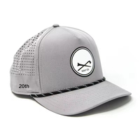 Nouvelle arrivée 5 panneaux logo de broderie 3D personnalisé à séchage rapide papa Goras chapeau de sport de golf casquette de baseball à bord incurvé