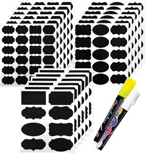 Etiquetas <span class=keywords><strong>para</strong></span> <span class=keywords><strong>Pizarra</strong></span>, 180 Piezas, Impermeables, Reutilizables, Pegatinas <span class=keywords><strong>para</strong></span> Frascos Mason, Decoración <span class=keywords><strong>para</strong></span> Fiestas, Manualidades, Bodas, Almacenamiento - Product Image 1