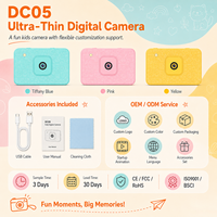 DC05 Ultra İnce Dijital Kamera 48MP 1080P Taşınabilir Kompakt Kamera Çıkarılabilir Pil Dahili Hafıza Özel Logo Noel Hediyesi