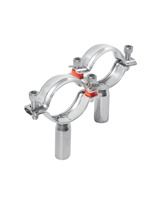 Support de fixation flexible forgé en acier inoxydable 201 304 316 basse pression avec disque de base et pince de suspension, couleur argent, garantie 1 an
