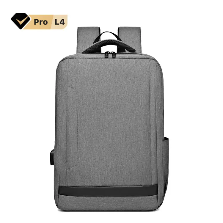 L4 select Customized Casual USB Charger Laptop Bag Smart Port Backpack Men Waterproof Business Backpack