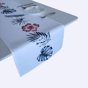 <span class=keywords><strong>Camino</strong></span> <span class=keywords><strong>de</strong></span> tela tejida ecológico para Decoración <span class=keywords><strong>de</strong></span> <span class=keywords><strong>mesa</strong></span>, con planta <span class=keywords><strong>verde</strong></span> botánica y hojas - Product Image 5