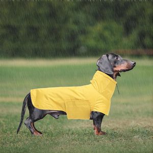 Qiqu Proveedor Personalizado Nuevo Diseño <span class=keywords><strong>Impermeable</strong></span> para Perros Dachshund, Chubasquero Ajustable para Dachshund Miniatura - Product Image 4