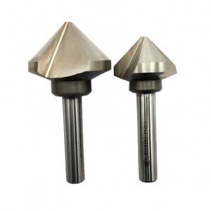 Herramienta de biselado de 25 mm HSS de tres filos, fresa de 90 grados para desbarbado y biselado - Product Image 1