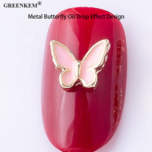 10 PCS Sac 3D Métal Papillon Effet Goutte D'huile Designer Strass En Gros Fournitures pour Strass Nail Décoration - Product Image 6