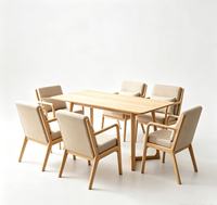 Sofá de 3 Plazas de Madera Tapizado de 50 Pulgadas, Modelo Mid-Century para Apartamento Moderno, Silla de Acento, Mueble