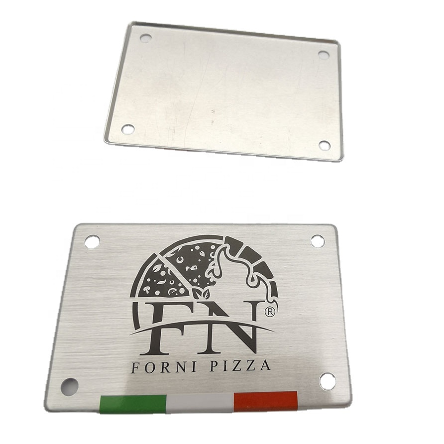 Металлические 3d тисненые Выгравированные алюминиевые клейкие именные пластины наклейка этикетка логотип бирки значок