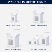 Boîte Cadeau Pliable Réutilisable en Papier avec Fenêtre Transparente pour Présentation de Cupcakes, Nouilles, Chips et Snacks Sucrés – Fournisseur d'Usine