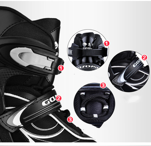 <strong>Size</strong> 4 Adjustable Male and Female Beginners Inline <strong>Skates</strong> Adult <strong>Roller</strong> <strong>Skates</strong>