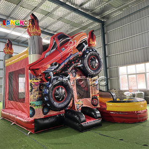 Château Gonflable Monster Truck pour Enfants, Château Gonflable de Voitures, Maison de Rebond pour <span class=keywords><strong>Location</strong></span> de Fêtes - Product Image 4