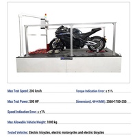 Banc d'essai de dynamométrie de châssis de moto, simulation routière complète du véhicule, test de durabilité et de performance énergétique pour moto électrique