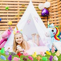 Lot de 24 jouets Mochi Squishy Dinosaures en Caoutchouc Écologiques, Mini Kawaii Anti-Stress à Presser, Cadeaux de Fête avec Boîte de Rangement