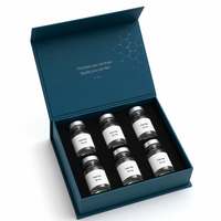 Boîte en carton rigide personnalisée pour flacon pharmaceutique avec fermeture magnétique, boîte en carton avec mousse EVA pour emballage de flacon cosmétique