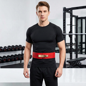 Cinturón de Cuero para Levantamiento de Pesas, Resistente, con Logotipo Personalizado, Protección Profesional, Unisex, Hebilla para Entrenamiento de Fuerza - Product Image 1